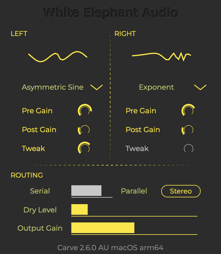 Screenshot of the Carve plugin